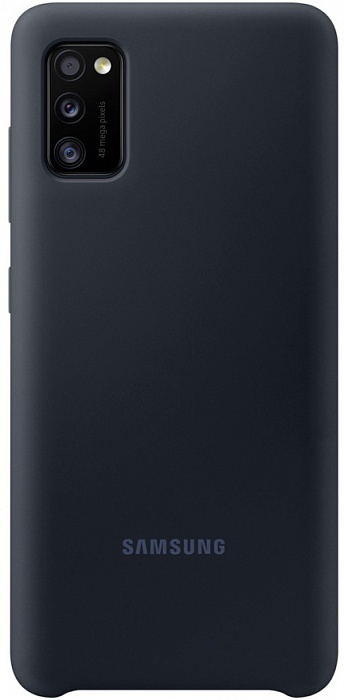 Чехол-накладка Silicone Cover для Samsung A41 (черный)